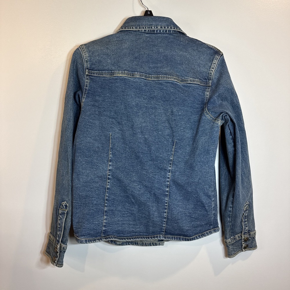 Vintage Hard Rock Cafe Denim Jean Jacket Women's Small 90s Trucker Jacket Grunge - Picture 8 of 9